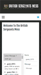 Mobile Screenshot of britishsergeantsmess.com
