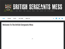 Tablet Screenshot of britishsergeantsmess.com